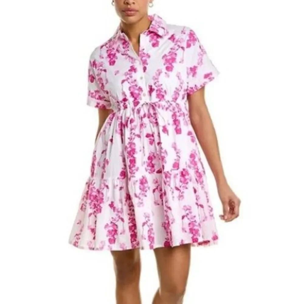 Tuckernuck Ro's Garden Jade Dress in Ines Magenta NWT Sz. L